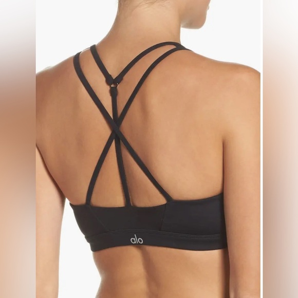 Alo Yoga Empower High Neck Mesh Yoga Bra - Picture 2 of 5